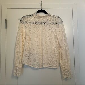 Mango Openwork Blouse
